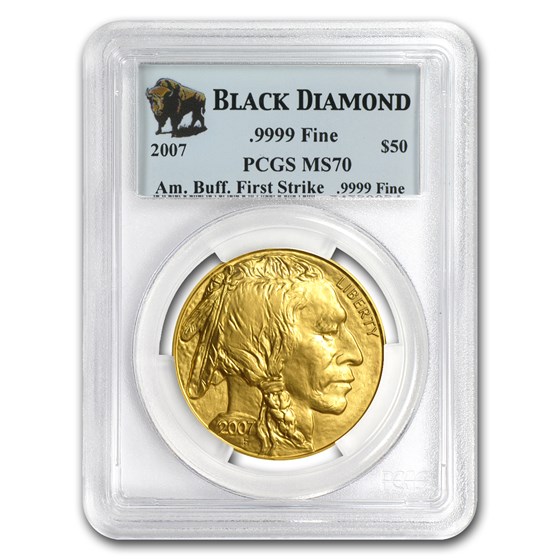 2007 1 oz Gold Buffalo MS-70 PCGS (FS, Black Diamond) 2007 1 oz Gold Buffalo MS-70 PCGS (FS, Black Diamond)